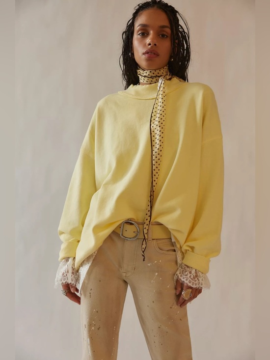 Free People Sweaters - FREE PEOPLE Palm Springs Pullover in Yellow M